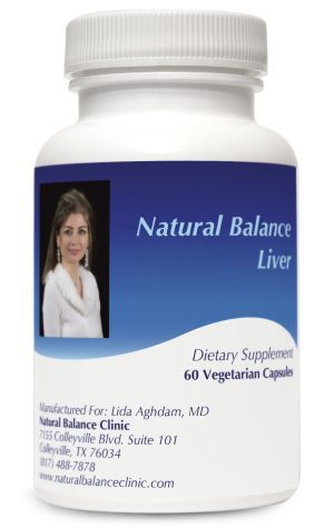 A bottle of natural balance liver supplement