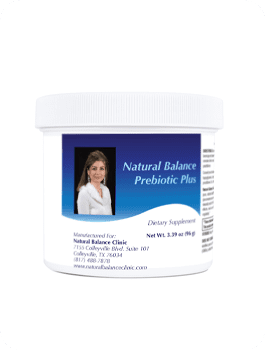 A jar of probiotic supplement for women